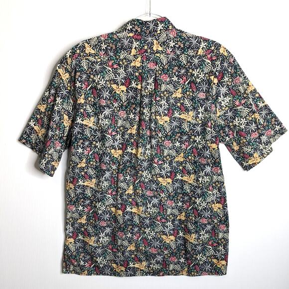 Vintage Hilo Hattie 90s Y2K Floral Half Button Pullover Shirt Cotton  Hawaii M - Picture 2 of 7